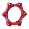 thumbnail image 3 of Base Adaptateur de Bride de Disque de Rotor en Alliage d'Aluminium pour Moyeu Avant/arrière Fileté de Vélo Rouge 48 mm, 3 of 7