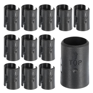 Uxcell Wire Shelf Clips Plastic Shelving Sleeves Replacements for Wire Shelving System 19mm, Fit 3/4"