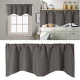 thumbnail image 2 of WIFKLSIIPG Door Curtain Kitchen Shading Window Curtain Solid Color Pocket Fan Shaped Curtain Short Curtain 52 X 18 Inches, 2 of 9