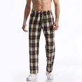 thumbnail image 1 of asjyhkr Mens Pajama Pants Drawstring Elastic Waist Lightweight Lounge Trousers with Pockets, 1 of 5