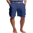 thumbnail image 2 of EOYWHK Cotton Linen Shorts for Men Straight Leg Shorts Soft Comfy Solid Color Sleepwear Bottom, 2 of 5