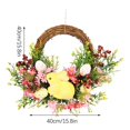 thumbnail image 3 of New Home Essentials Easter Bunny Flower Twig Wreath Decoration for Front Door Easter Rabbit Front Door Wreath,Easter Rabbit Wreath Decor for Front Door,Rabbit Garland Wall Decor, 3 of 9
