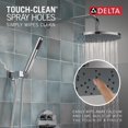 thumbnail image 5 of Delta Robinet Moderne Raincan Système de Douche Rond à 2 Réglages Incluant Pomme de Douche Pluie et Douchette à Main Chrome, Système de Douche Rainfall Chrome, Valve de Douche et Trousse de Garniture, Chrome 342702, 5 of 5