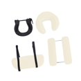 thumbnail image 1 of BELOVING Face Cradle with Pillow for Massage Table Soft Complete Set Massage Headrest beige white, 1 of 9