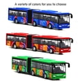 thumbnail image 2 of mmirethe Autobus Voiture à Double Sections pour Bébé à Rétrofriction Jouet pour Enfants Modèle d'Exposition Collection pour Tout-Petits Ornements Anniversaire Jouets Interactifs Rouge, 2 of 7