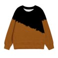 thumbnail image 4 of Besolor Oversized Sweatshirt for Girls Fall Casual Round Neck Long Sleeve Tops Fashion Color Block Outfits, 4 of 5