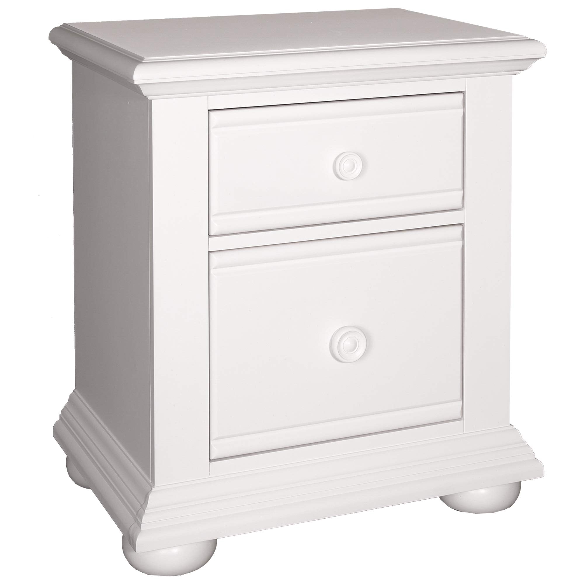 Bowery Hill 2 Drawer Nightstand in Oyster White