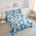thumbnail image 4 of Erosebridal Chic Daisy Blossoms Bedding Comforter Set, Spring Garden Down Comforter, Flower Floral Room Decorative Lightweight 2 Pieces, 4 of 8