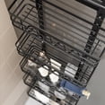 thumbnail image 2 of Royalbelle 4-Layer Over The Door Pantry Organizer,Spice Rack Shelves,Mul-Layer Metal Hanging Storage Basket,Easy to Install,Perfect for Kitchen,Bathroom,Black, 2 of 9