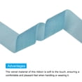 thumbnail image 3 of Unique Bargains Velvet Ribbon 1 1/2 Inch x 10 Yard Single Face Spool Silky DIY Crafts Gift Wrapping Bow Decoration Sky Blue, 3 of 5