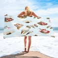 thumbnail image 1 of Binmer Microfiber Beach Towel Super Lightweight Colorful Bath Towel Sandproof Beach Blanket Multi-Purpose Towel For Travel Swimming Pool 30x60 Inch, 1 of 4