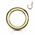 thumbnail image 3 of Solid 14k Gold Belly Button Ring 14 Gauge Navel Jewelry, 3 of 5