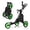 Vert, variante sur Gymax Chariot de Golf Pliable à 3 Roues à Pousser et Tirer avec Poignée Réglable Gris