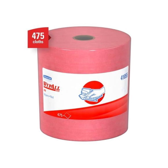 Kimberly Clark X80 Rouleau de Serviette Jumbo, Rouge - 12,5 x 13,4 Po
