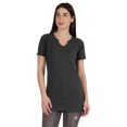 thumbnail image 1 of Inkmeso Long Length Notch Neck Top For Women Basic Cotton Tee Shirt w/ Pocket Patch Legging Top, 1 of 7