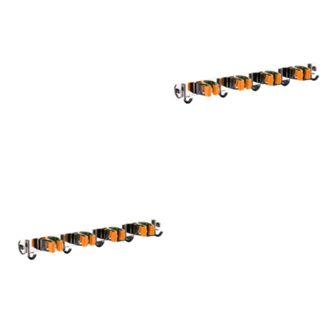 kurtrusly Stainless Steel Swab Holder - Corrosion-resistant And Rust Resistant Sturdy Making Fast Multifunctional Swab Holder orange 4 clips and 5 hooks 2Set