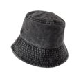 thumbnail image 1 of Bucket Hat Wine Red Fisherman Hat Vintage Foldable Denim Simple Style Bucket Hat for Men, 1 of 6