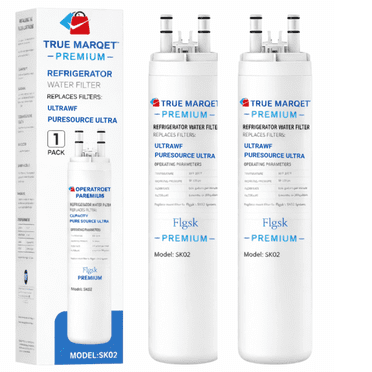 Flgsk SK02 Filtre à Eau de Réfrigérateur, Lot de 2, Compatible avec Frigidaire, Kenmore
