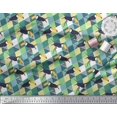 thumbnail image 2 of Soimoi Cotton Jersey Fabric Check & Toucan Bird Decor Fabric Printed Yard 58 Inch Wide, 2 of 4