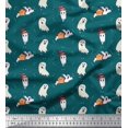 thumbnail image 1 of Soimoi Viscose Chiffon Fabric Ghost Halloween Printed Craft Fabric by The Yard 42 Inch Wide, 1 of 3