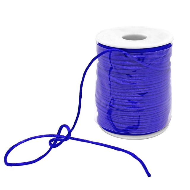 LEEYNEER - 2mm x 100 yards Satin Rattail Cord Shamballa Nylon Macrame Kumihimo string