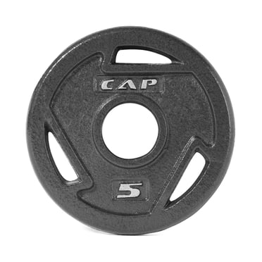 CAP Barbell Plaque de poignée olympique en fonte de 2 pouces, simple, 2,5 à 45 lb