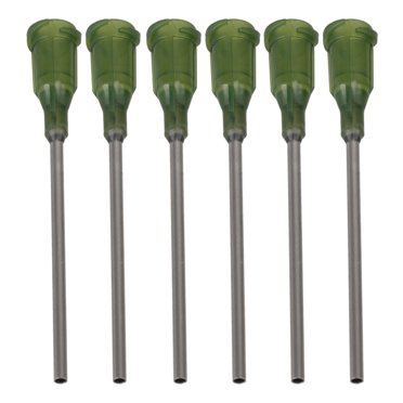 BQLZR 100 Pcs Olive 1.5 Pouces Luer Lock Aiguilles Émoussées de Distribution pour Distribuer des Liquides