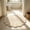 Khaki, variant on Flower Shape Bathroom Floor Mat, Staron Soft Absorbent Antiskid Bath Rug 23.62x23.62 Inch, Decorative Waterproof Comfortable Mat for Bathroom Door Home Floor Protection, White