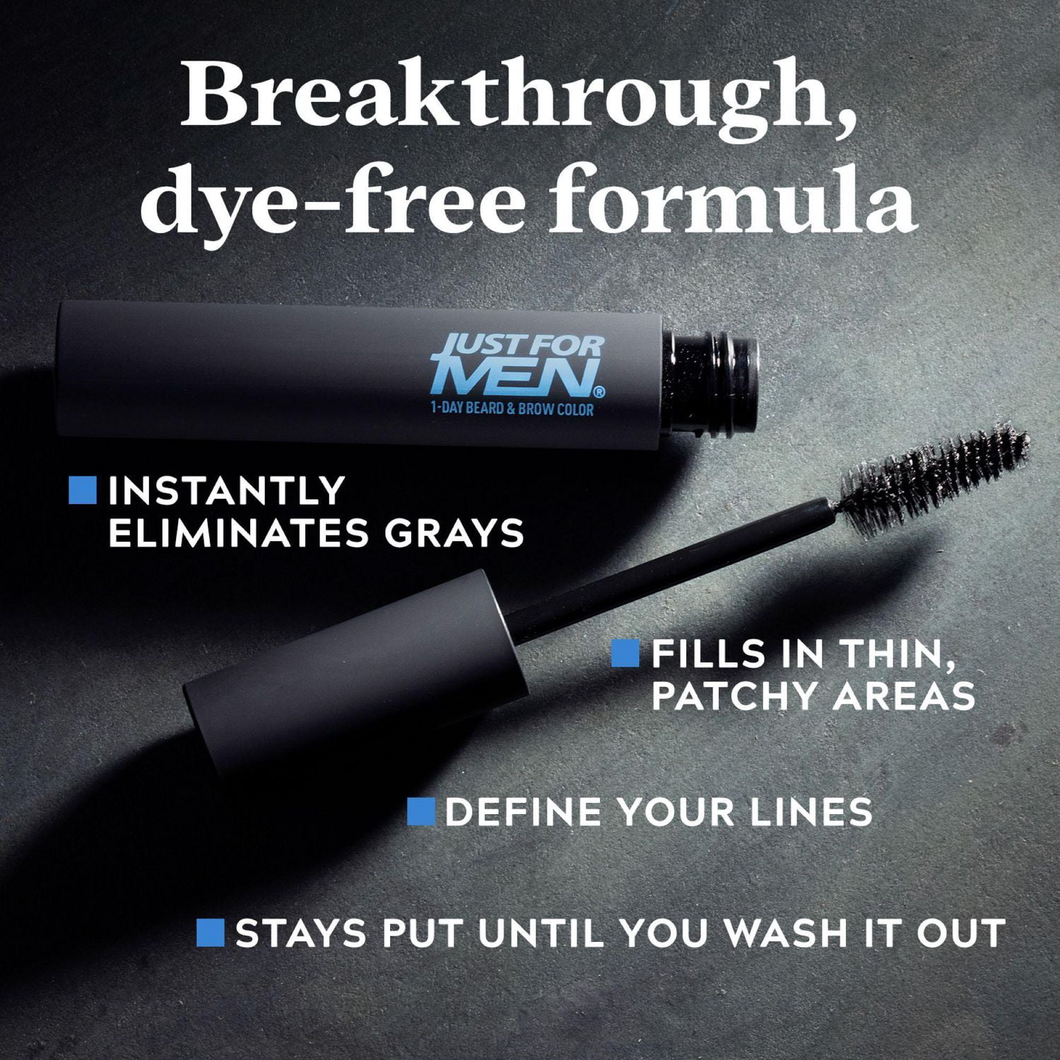 Just for Men Couleur 1 Jour pour Barbe et Sourcils