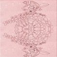 thumbnail image 1 of Ahgly Company Machine Washable Indoor Square Transitional Pastel Red Pink Area Rugs, 6' Square, 1 of 7