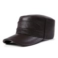 thumbnail image 1 of Men Cowhide Hat Winter Warm Outdoor Protect Ear Real Leather Adjustable Baseball Cap ,Fashion, 1 of 4