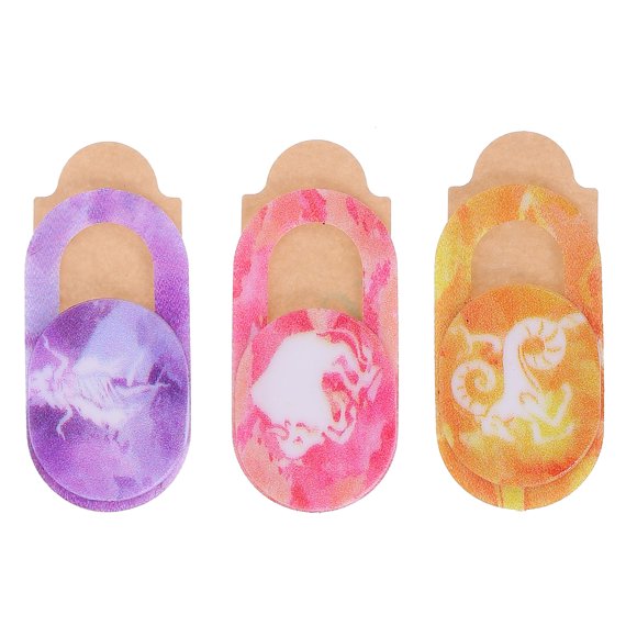 Shisuyan Webcam Protector Colorful 3Pcs ABS Material 0.71X0.39X0.03Inch