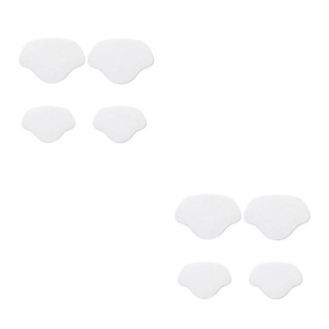 kurtrusly Adjustable Shoe Heel Pad Insoles for High Heels Customizable Heel Repair Stick white 2Set