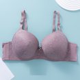 thumbnail image 1 of Weiqiqre Bras for Women Back Fat Smoothing Bra Lace Underwire Full Coverage Padded Bras with Support, 1 of 4