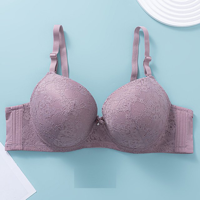 Weiqiqre Bras for Women Back Fat Smoothing Bra Lace Underwire Full Coverage Padded Bras with Support