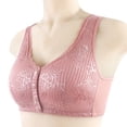 thumbnail image 2 of Kcodviy Soutien-gorge Beige Réglable à Imprimé Feuilles pour Femme, Bretelles, Sans Armature, Grande Taille, Soutiens-Gorge de Sport pour Femmes 2X, Confortable, Bonnets Ouverts à l'Avant, Soutiens-Gorge pour Femmes Grande Taille, Soutien-Gorge à Fermeture avant, 2 of 3