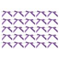 thumbnail image 1 of Unique Bargains 50Pcs Mini Ribbon Bow 3.5' Twist Tie Mini Fabric Satin Ribbon Flower Bows Craft DIY Sewing Wedding Bows Purple, 1 of 5