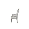 thumbnail image 3 of ACME Gorsedd Arm Chair (Set-2) in Cream Fabric & Antique White, 3 of 5