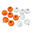 thumbnail image 1 of 12 Pcs Fake Pumpkins Model, Fake Foam Pumpkins, Small Cute DIY Photography Props S Yellow White, 1 of 9