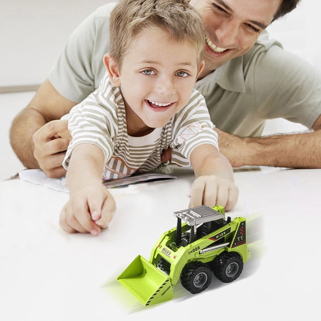 RKSTN Christmas Simulation Bulldozer Summer Vehicle Harvester Excavator Toy for Childrens Gift Inertial Simulation Engineering Vehicle Christmas Gifts