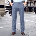 thumbnail image 2 of FRSASU Pantalon Habillé Extensible pour Hommes Coupe Classique Taille Extensible devant Plat Pantalon de Complet pour Hommes Gris, 2 of 6
