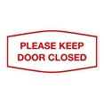 thumbnail image 2 of Signs ByLITA Fancy Please Keep Door Closed Sign - Security and Safety | Durable Material | Easy to Install (White/Red) - Large 1 Pack, 2 of 4