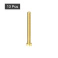 thumbnail image 3 of Unique Bargains Brass Hex Bolts, M5x50mm 10 Pack Fully Thread Grade 4.8 Machine Screws, 3 of 4