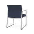 thumbnail image 5 of Fauteuil d'Invité pour Réception Salle d'Attente Soins de Santé / Acier Argenté / Bleu, 5 of 5