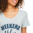 thumbnail image 5 of George Women's Soft V-Neckline Pajama Tee, 5 of 5