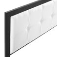 thumbnail image 3 of Modway Teagan Tufted Metal and Fabric Full Headboard in Black/White, 3 of 7