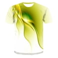 thumbnail image 1 of LUOGENLI T-shirts pour Hommes T-shirts 3D Nouveauté Hommes T-shirts Graphiques Amusants T-shirts Imprimés 3D Col Rond Manches Courtes Été Décontracté T-shirts Blouse Tops Jaune G, 1 of 4