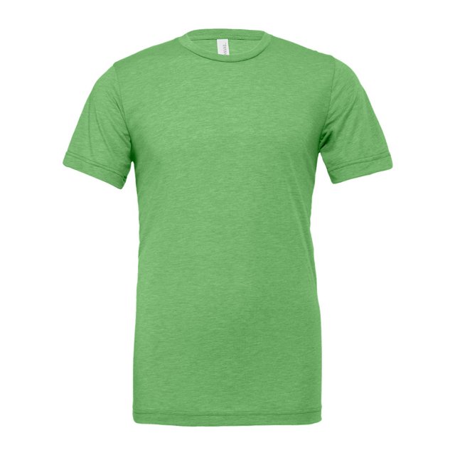 BELLA+CANVAS T-Shirt Unisexe Col Rond Triblend Manches Courtes, 3TG, Vert Triblend