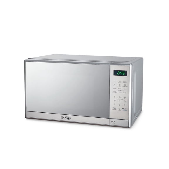 Micro-ondes Commercial Chef de 0,7 pi³ avec 10 niveaux de puissance, micro-ondes de 700 W avec affichage numérique, micro-ondes de comptoir