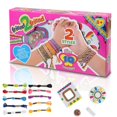 thumbnail image 2 of Kids Girls Diy Hand Rope Making Kits Bracelet Beaded Braided Toys, 2 of 5